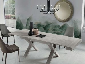 Τραπέζι Επεκτεινόμενο Paride 160x90x76cm Grey Capodarte