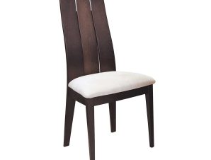 Καρέκλα Samber Καρυδί-Μπέζ Ε7867,1 50X57X101 cm Σετ 2τμχ