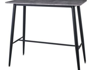 Τραπέζι Bar Lavida ΕΜ158,2 120x60x106cm Black-Cement