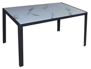 Τραπέζι Dego ΕΜ834,1 140x80x75cm Black-White