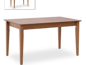 Τραπέζι Adare Megapap μασίφ ξύλο-MDF επεκτεινόμενο χρώμα καρυδί 140/180x78x77εκ. – MegaPap – 0228348